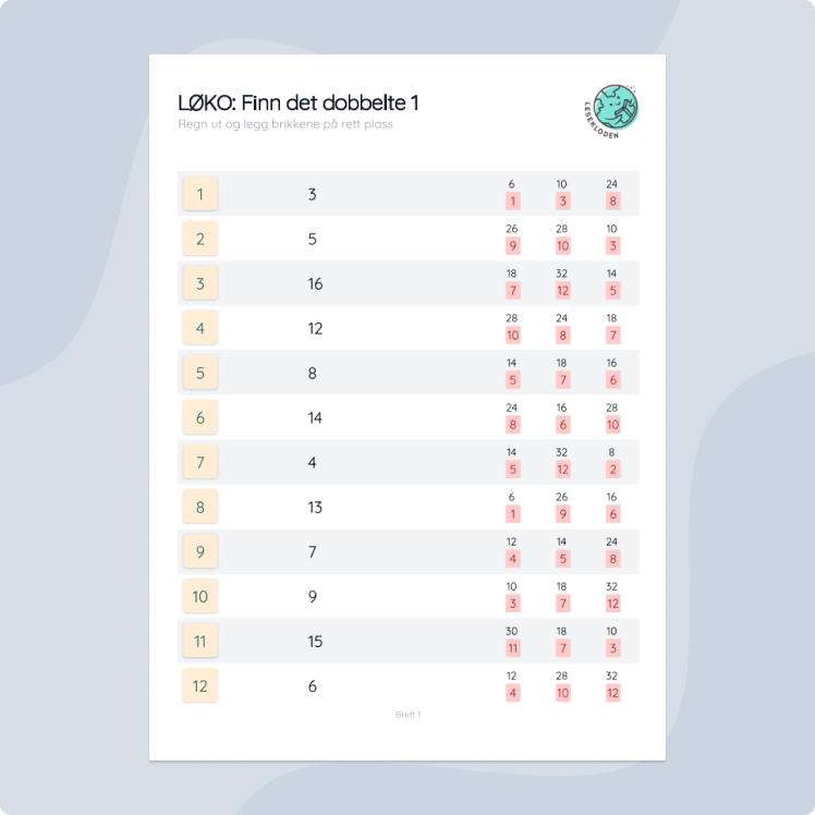 LØKO: Dobbelt og halvparten
